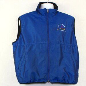 Vintage 80s Ice Rider by Mustang Snowmobile Sleeveless Vest Mens Large